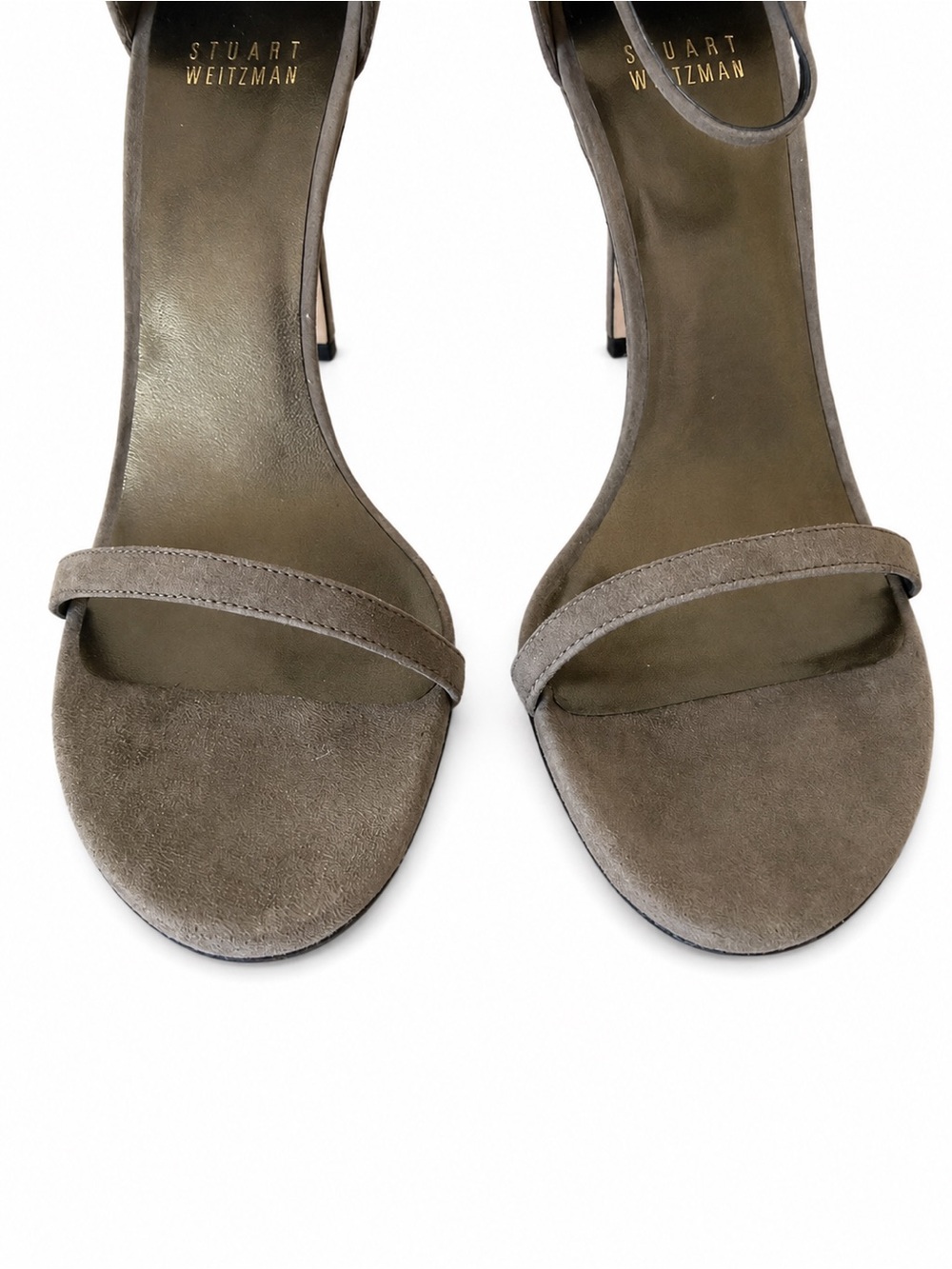 Stuart Weitzman Nudist Dress Heels/Sandals - 6.5 size, brand new grey/brown - Picture 2 of 9